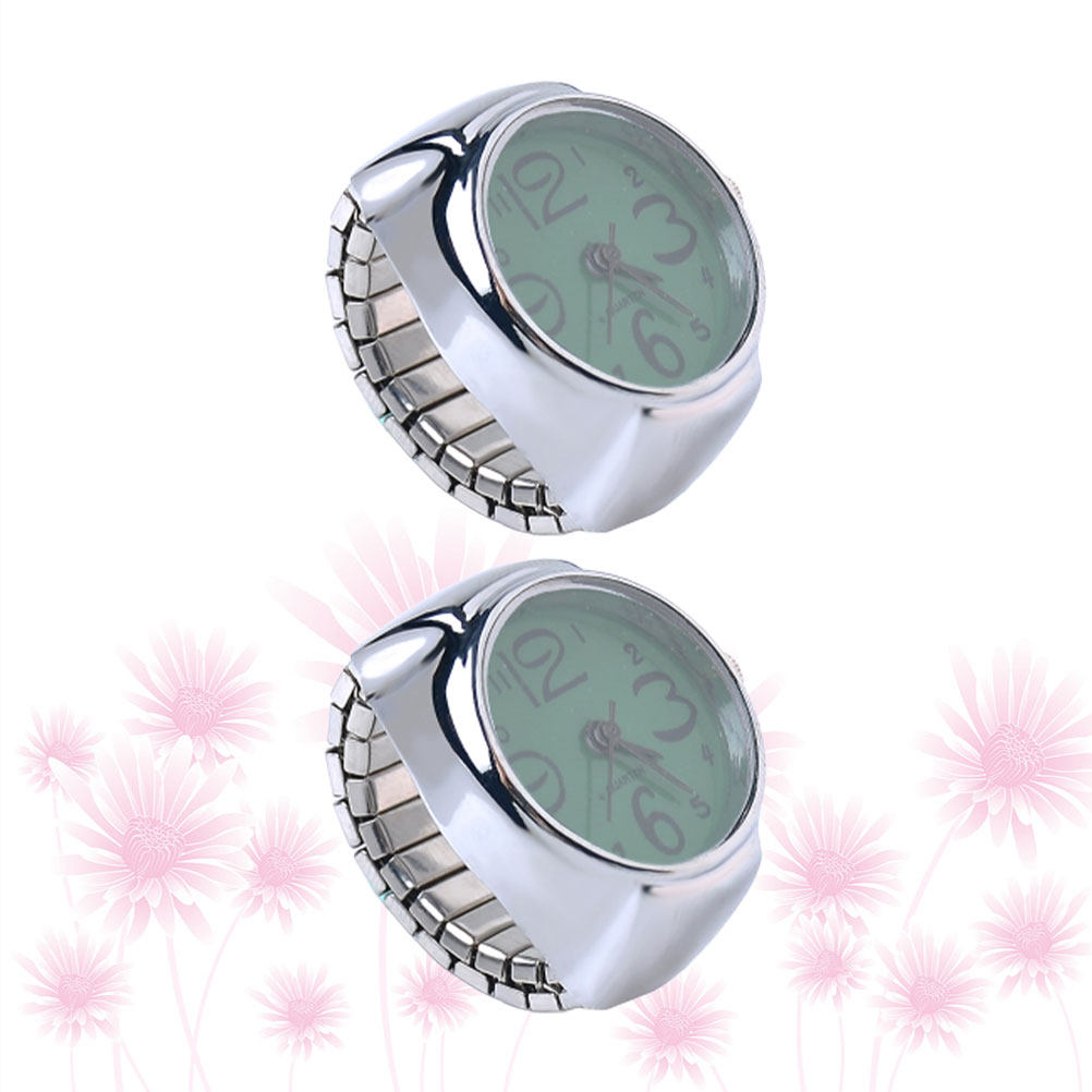 Women'S Accessories To Wear With Watch - 2Pcs Couple Ring Watches Mini Finger