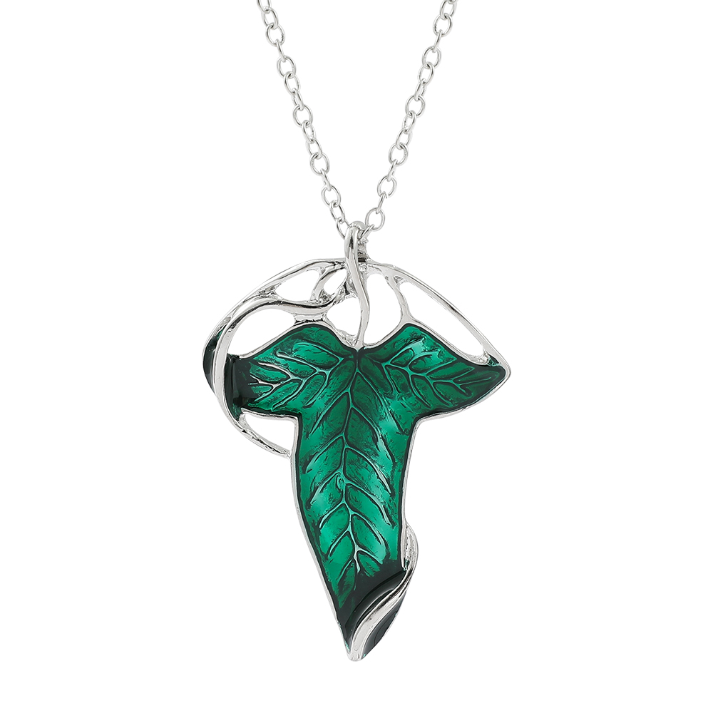 Women'S Vintage Accessories - Vintage Green Leaf Pendant Necklace Exquisite