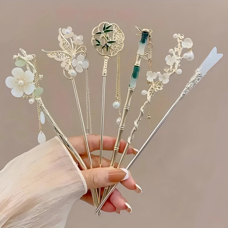 Women'S Accessories Designer - 1/6pcs Elegant Chinese Style Tassel Hair