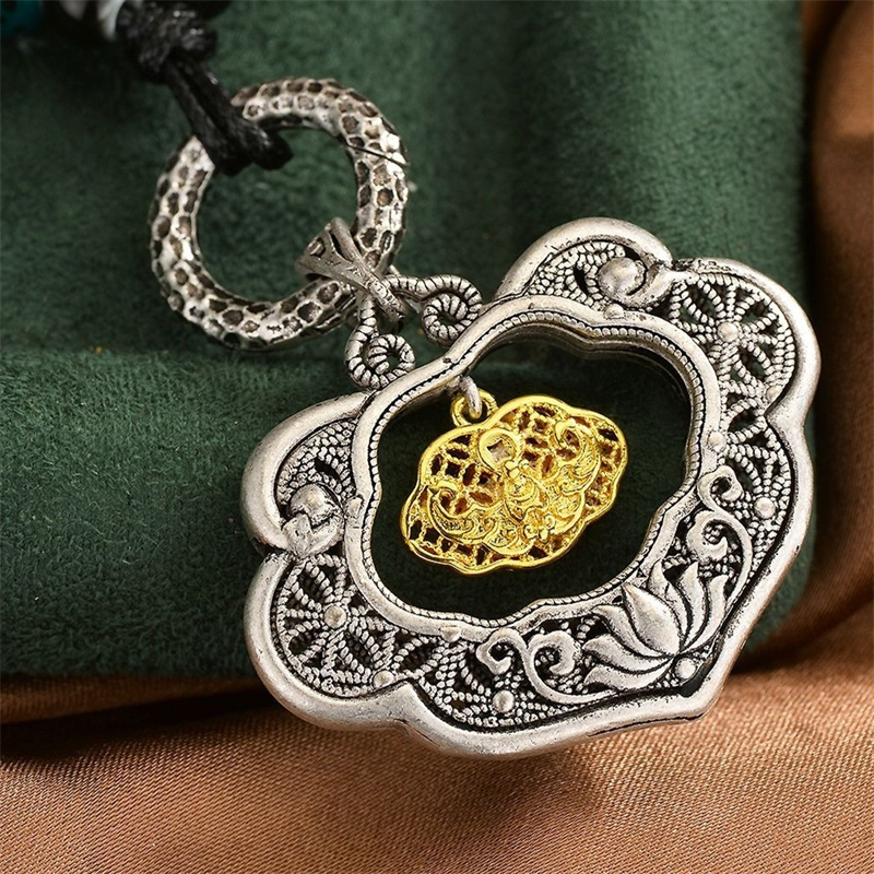 Women'S Vintage Accessories - Vintage Hollow Golden Lotus Flower Necklace
