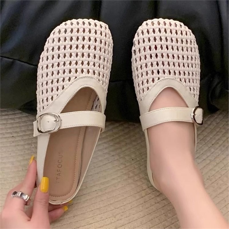 Women'S Accessories Trends 2025 - 2025 New Baotou Half Slippers Mesh