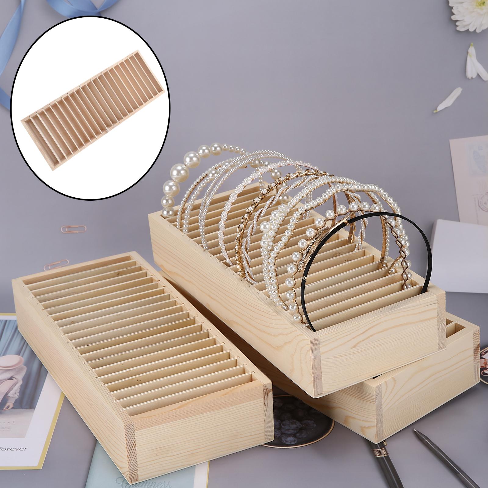 Women Accessories Display - Wooden Headband Holder Hair Accessory Necklaces