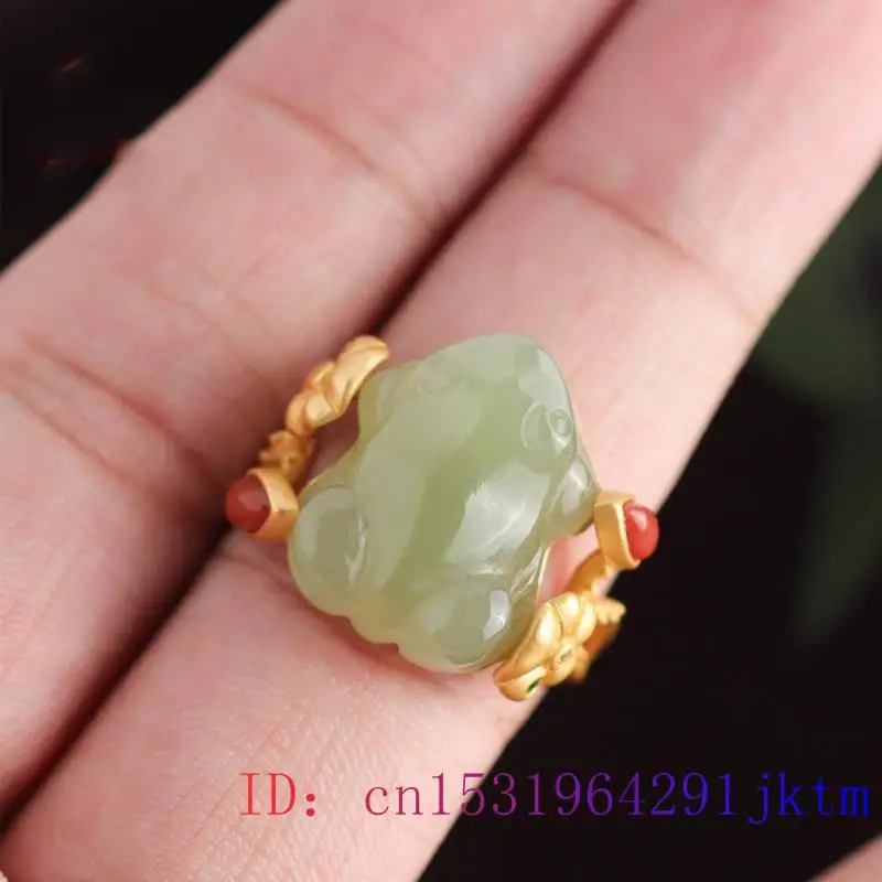Green Jade Frog Rings Charms N - Women'S Accessories Designer ulasan dan harga