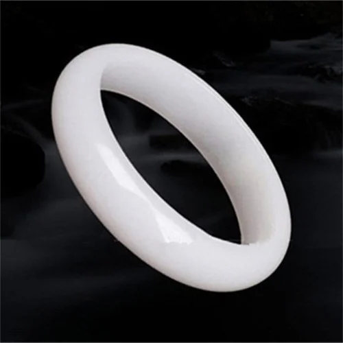 Genuine Natural White Jade Ban - Women Accessories For Hand ulasan dan harga