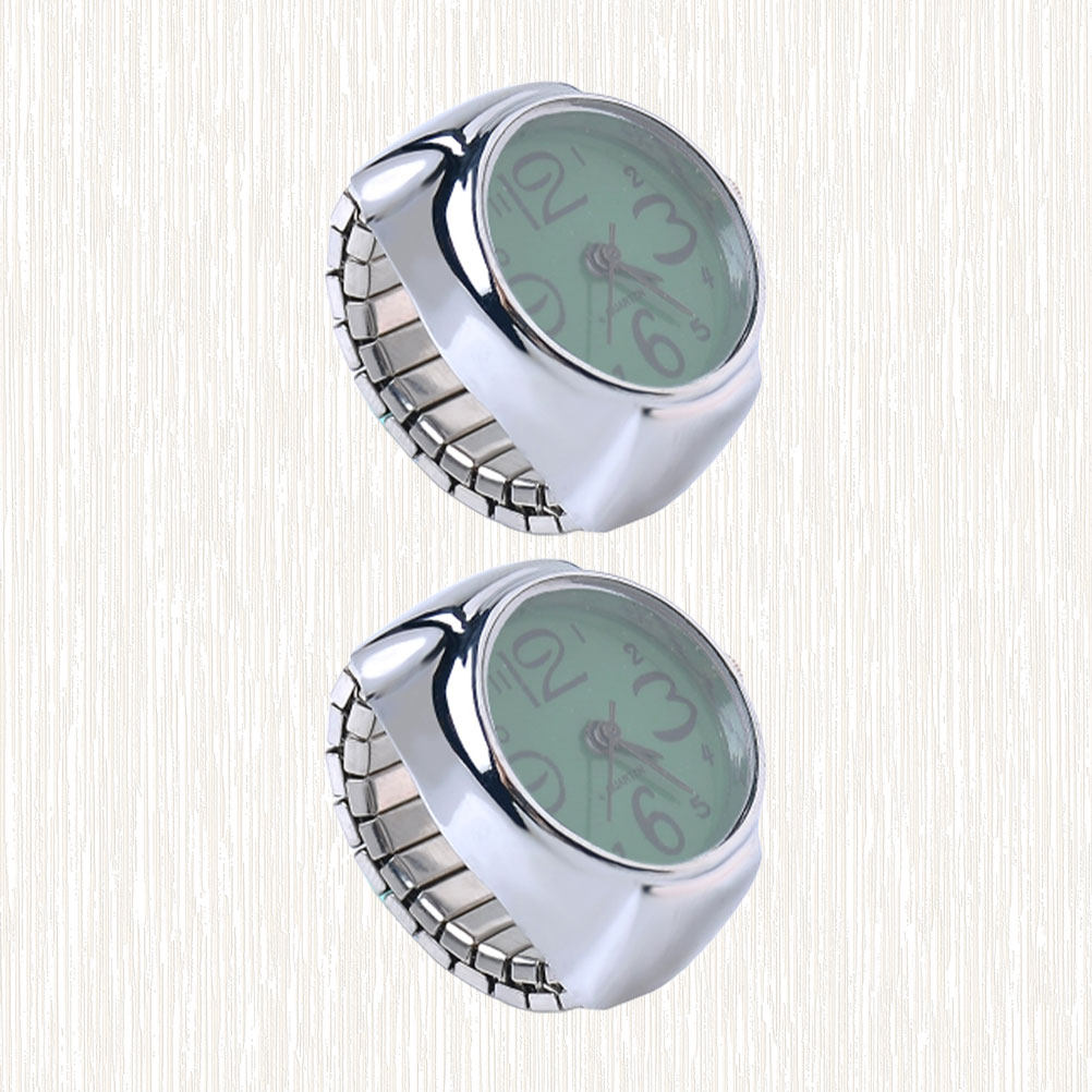 2Pcs Couple Ring Watches Mini  - Women'S Accessories To Wear With Watch ulasan dan harga
