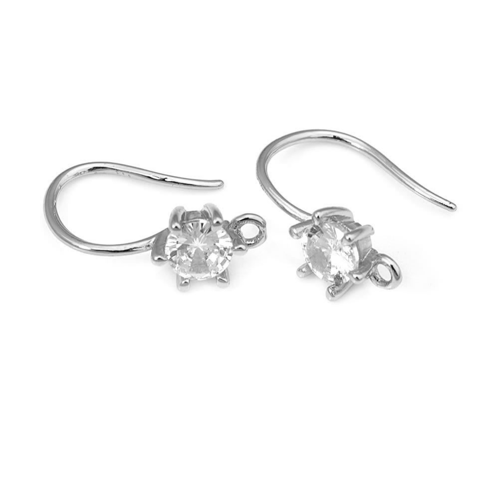 18K Gold Color Brass with Zirc - Women Accessories Earrings ulasan dan harga