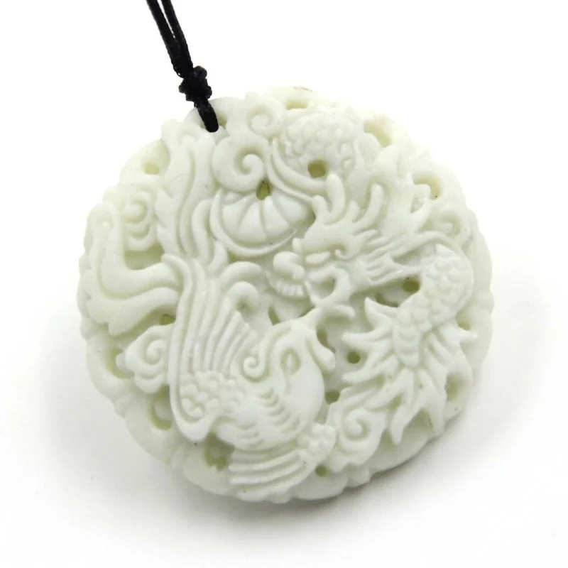 Natural White jade Dragon Phoe - Women Accessories For Hand ulasan dan harga