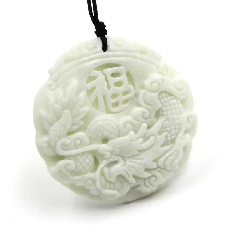 Natural White jade Dragon Phoe - Women Accessories For Hand ulasan dan harga