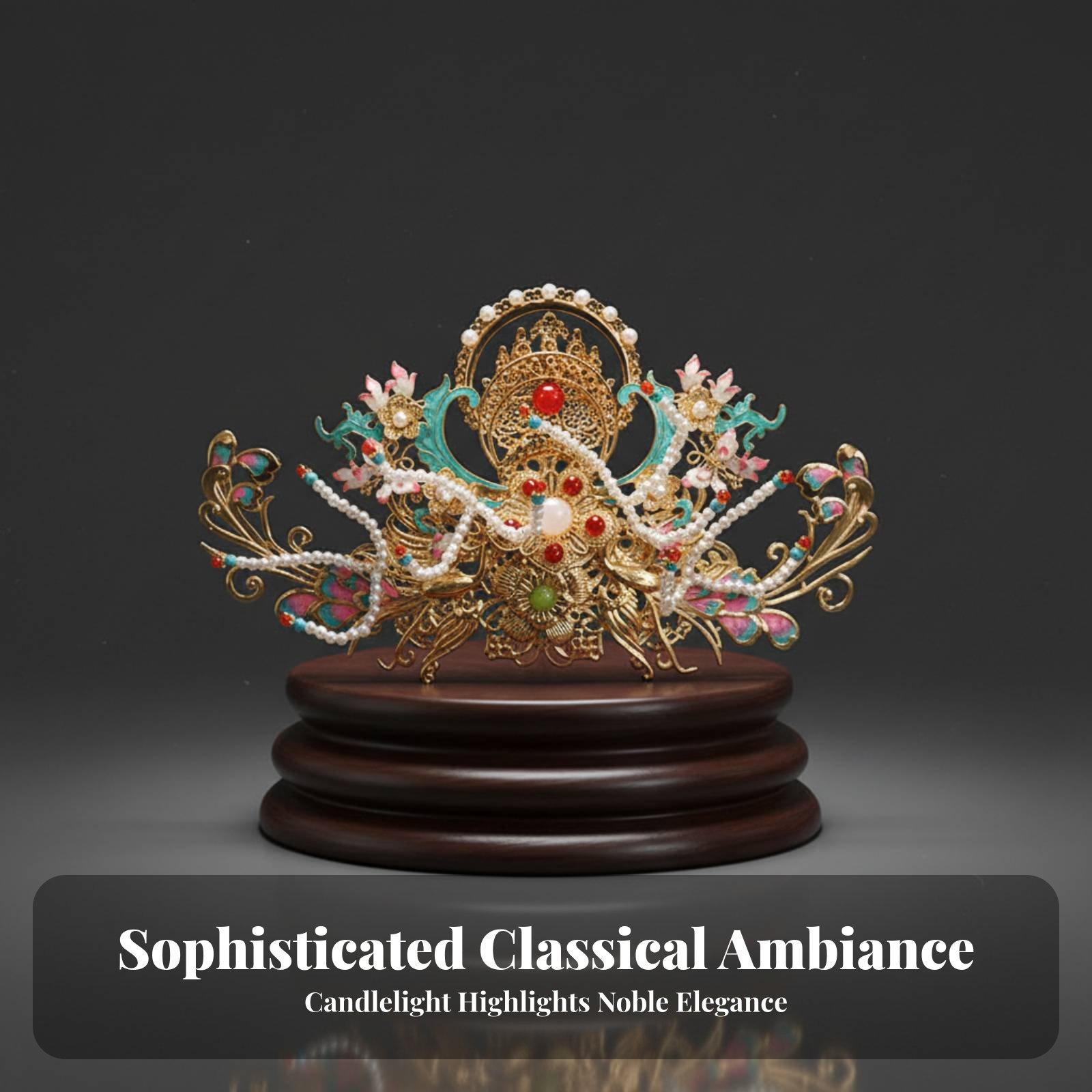 Traditional Chinese Hair Crown - Women'S Accessories Designer ulasan dan harga