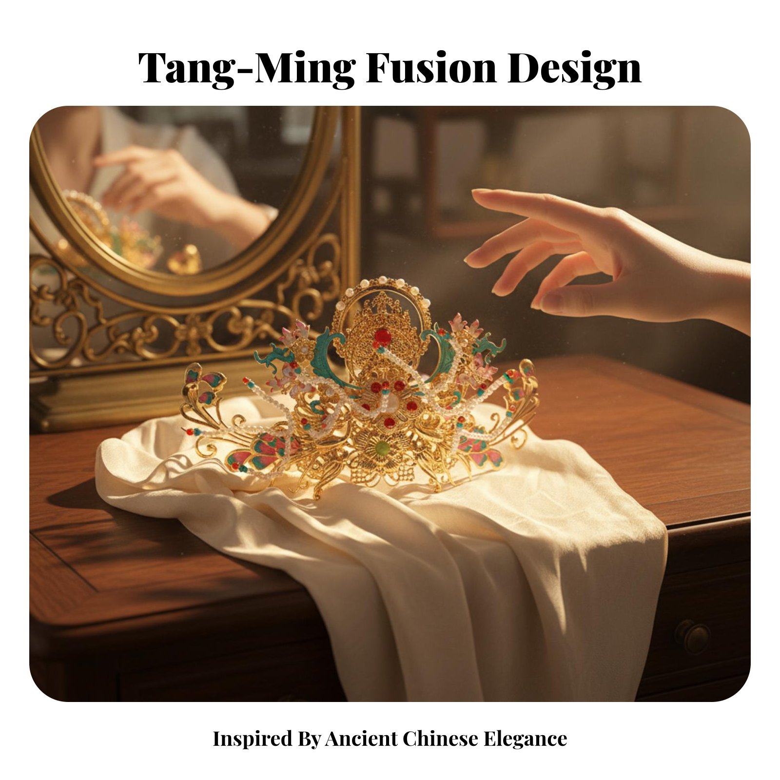 Traditional Chinese Hair Crown - Women'S Accessories Designer ulasan dan harga