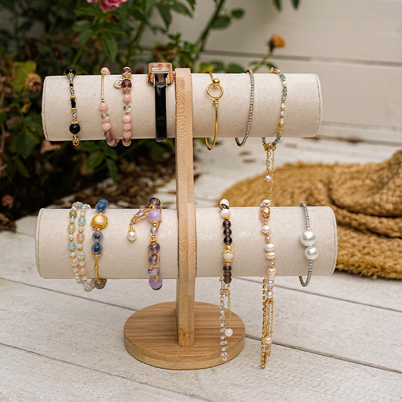 Double Layer Rack Organizer Wo - Women Accessories Display ulasan dan harga