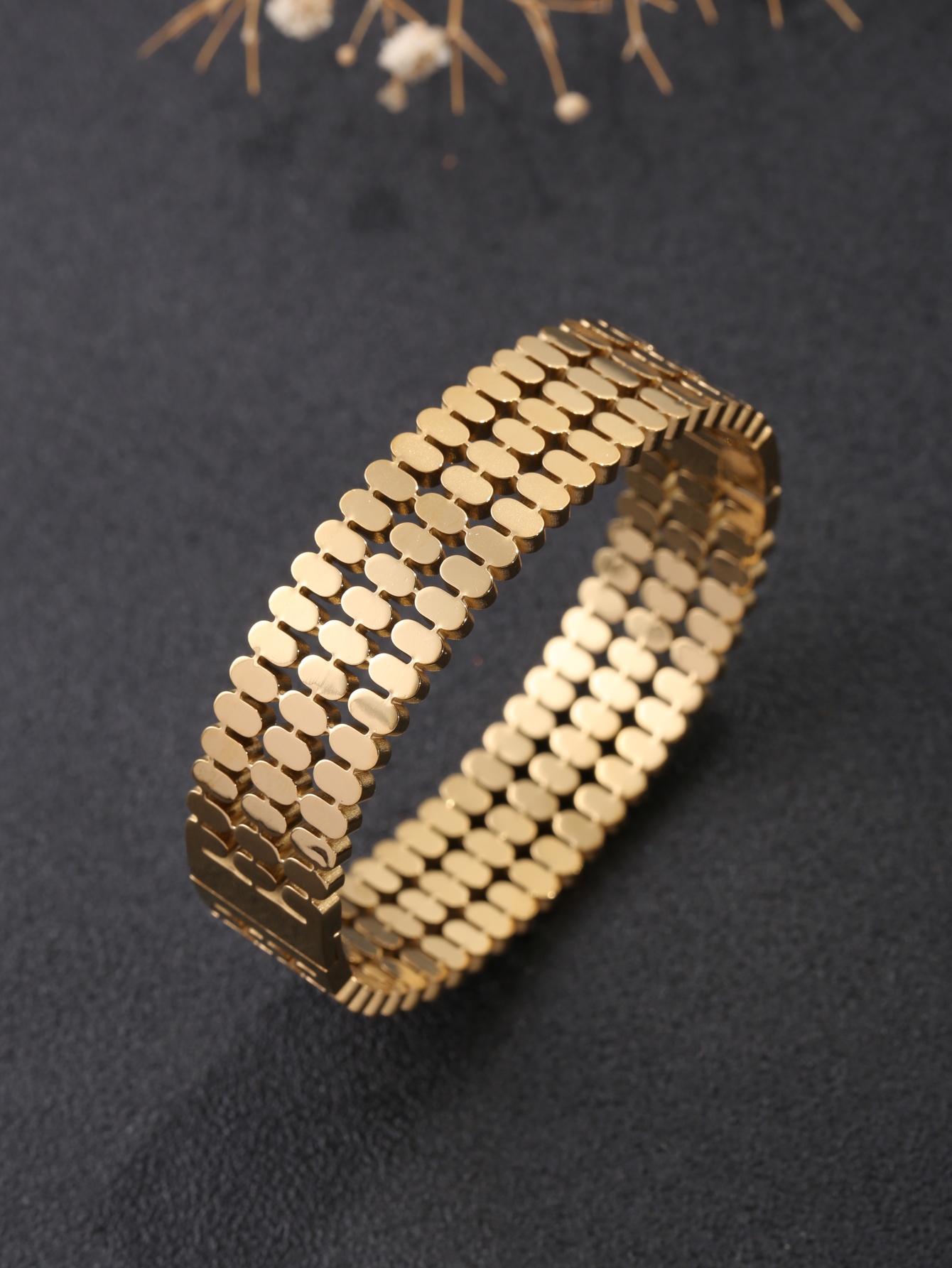 1 Piece Stainless Steel 18K Go - Women'S Accessories To Wear With Watch ulasan dan harga