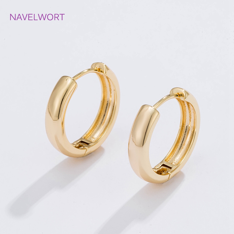 6 Sizes Gold Plated Circle Hoo - Women Accessories Earrings ulasan dan harga