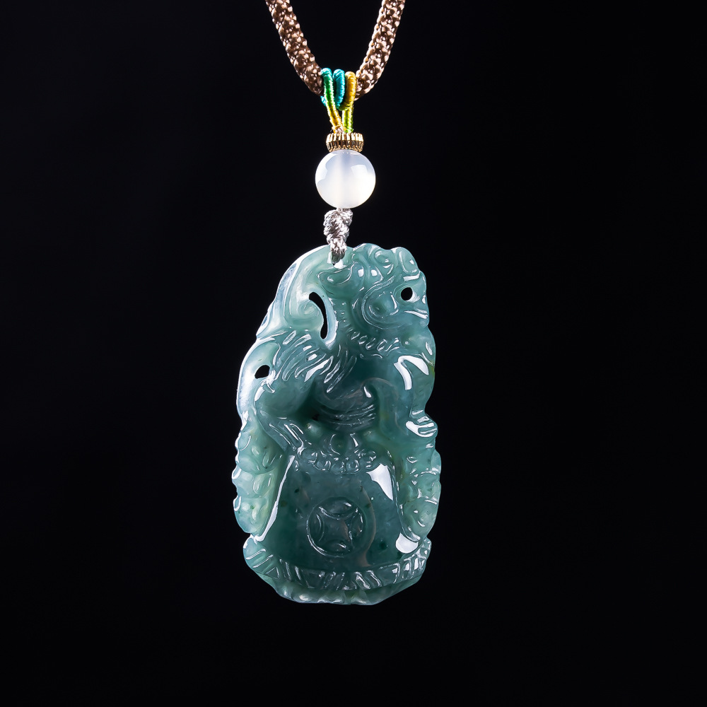 Burmese Jadeite Pixiu Pendant  - Women'S Accessories Designer ulasan dan harga