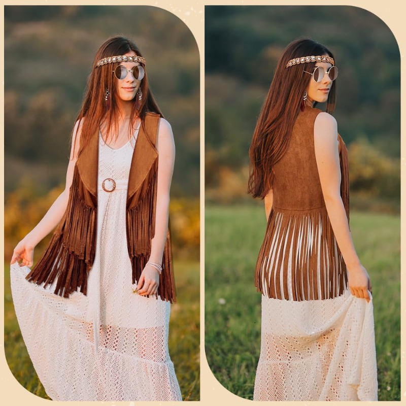 5 Pcs Hippie Costume Accessori - Women Accessories Earrings ulasan dan harga