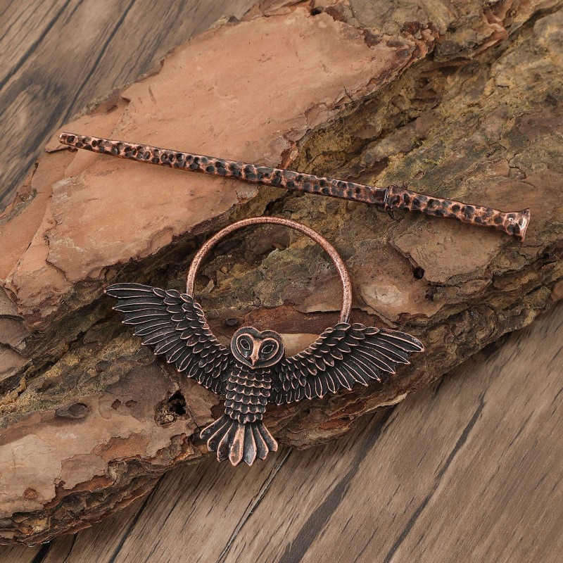 Niche Design Retro Gothic Owl  - Women'S Accessories Designer ulasan dan harga