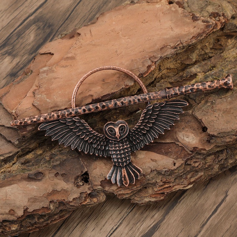 Niche Design Retro Gothic Owl  - Women'S Accessories Designer ulasan dan harga