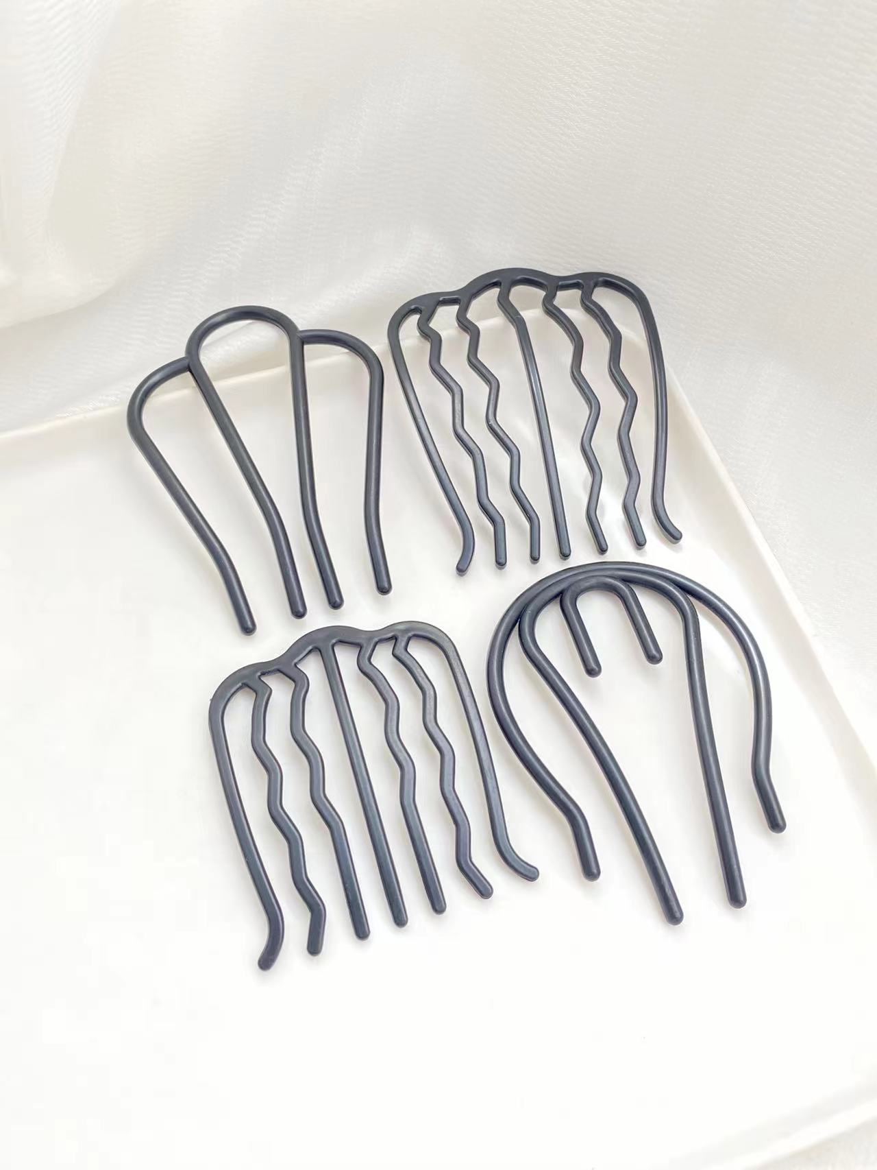 4pcs Black Hair Combs with Dif - Women'S Accessories Designer ulasan dan harga
