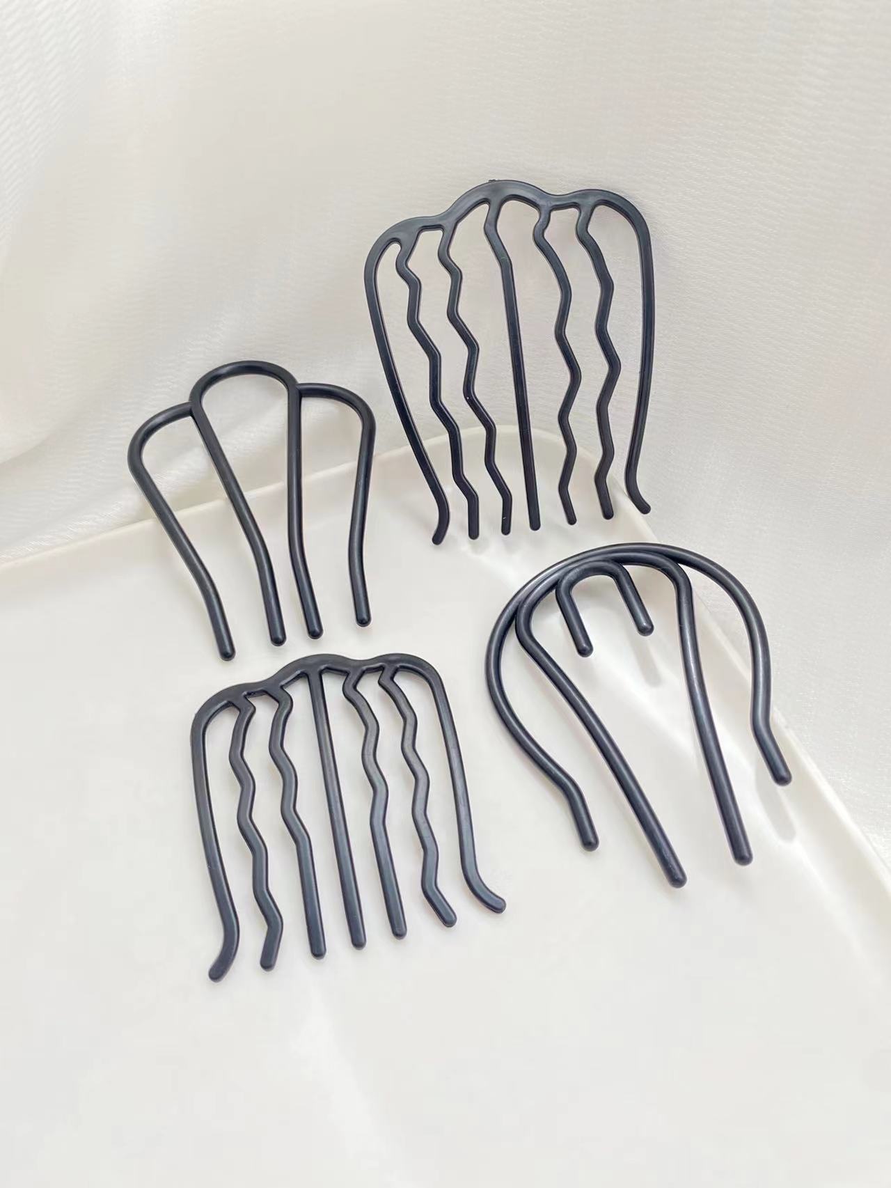 4pcs Black Hair Combs with Dif - Women'S Accessories Designer ulasan dan harga