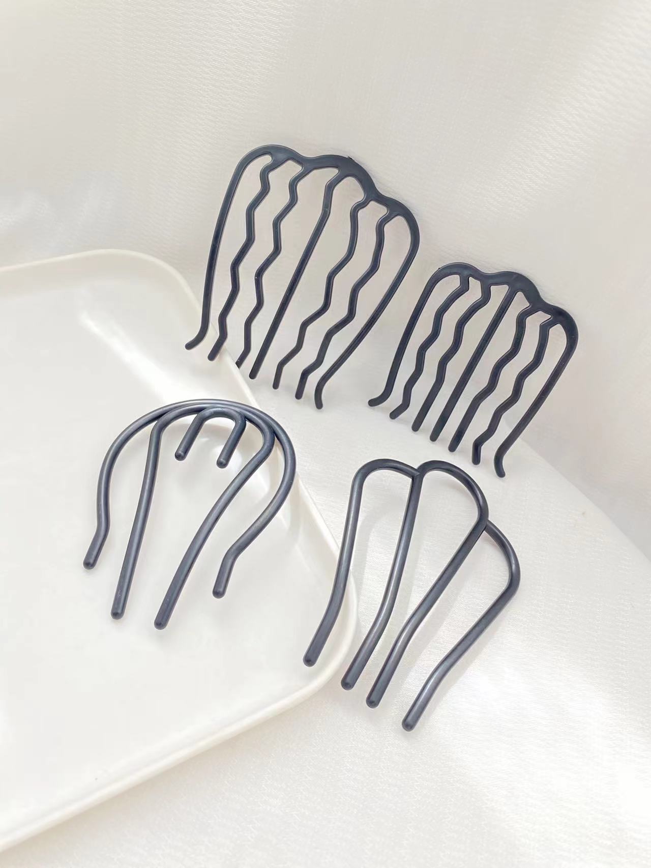 4pcs Black Hair Combs with Dif - Women'S Accessories Designer ulasan dan harga