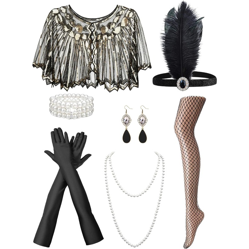 1920s Accessories Set for Wome - Women'S Vintage Accessories ulasan dan harga