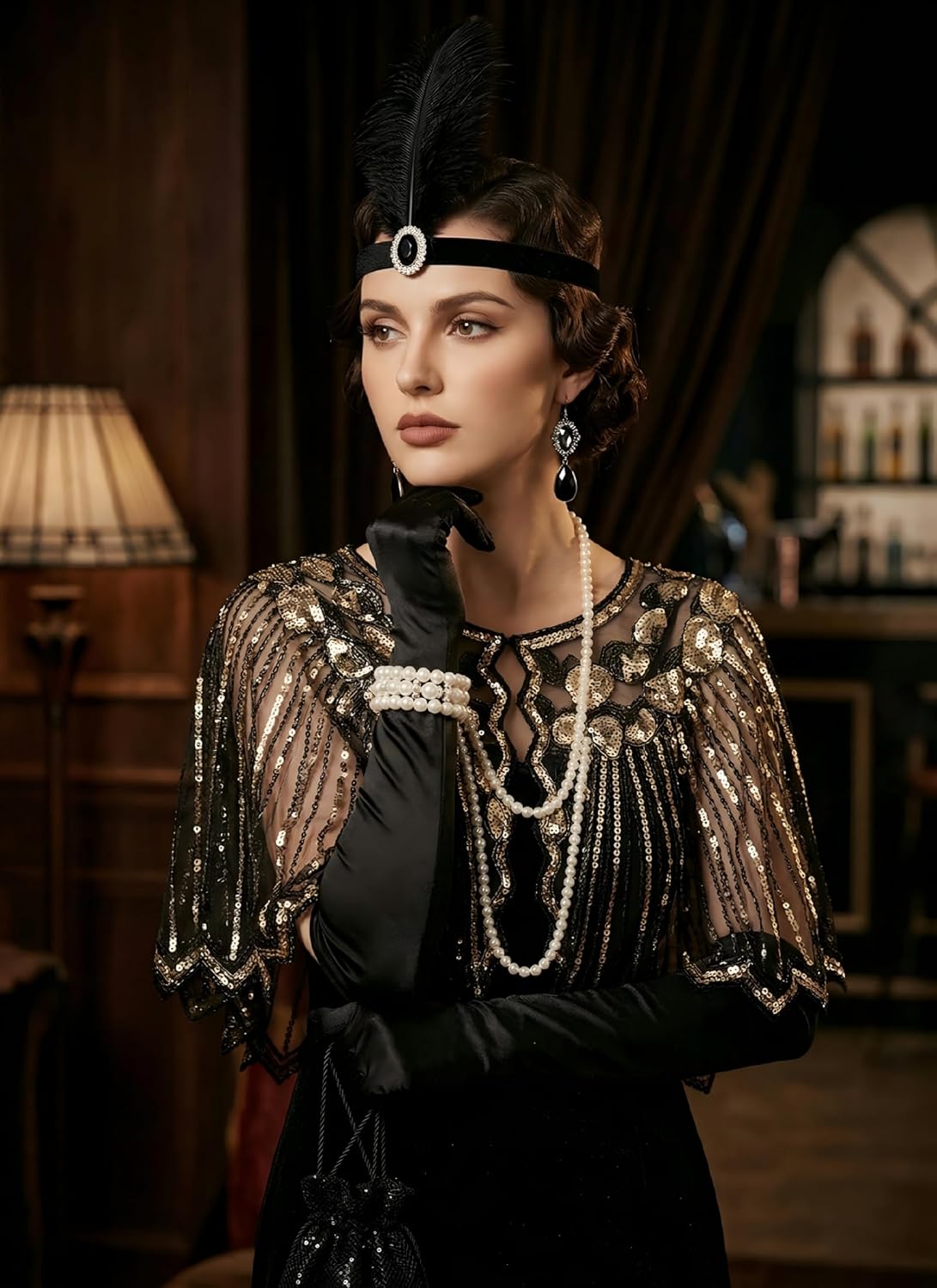 1920s Accessories Set for Wome - Women'S Vintage Accessories ulasan dan harga