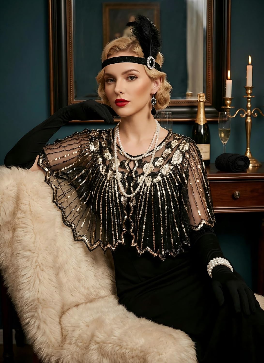 1920s Accessories Set for Wome - Women'S Vintage Accessories ulasan dan harga