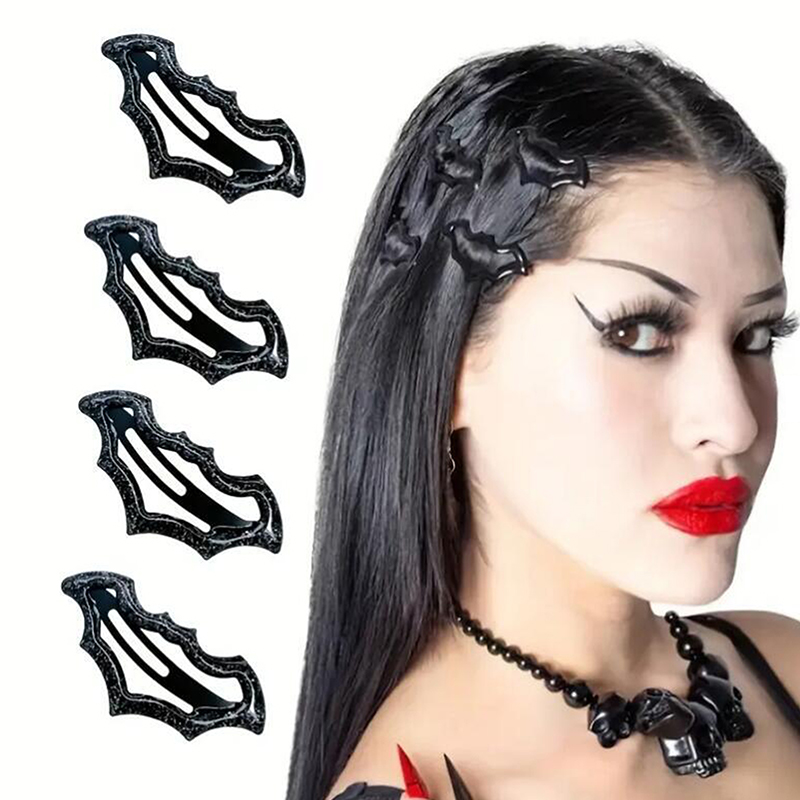 *10Pcs Halloween Bat Hairpins  - Women'S Essential Accessories ulasan dan harga