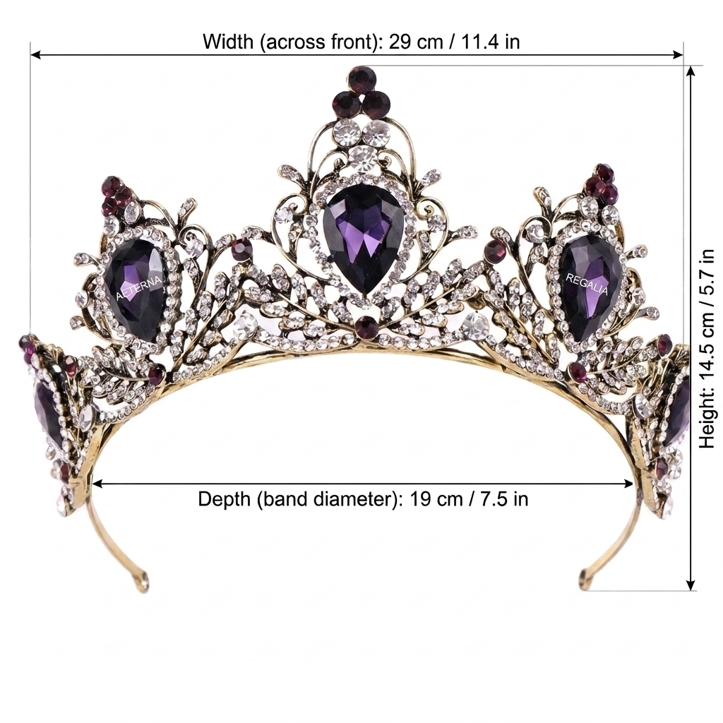Crown Headpiece Lightweight Ba - Women'S Vintage Accessories ulasan dan harga