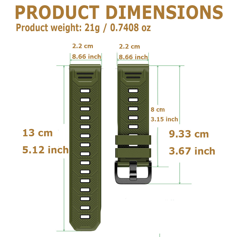 22mm Silicone Watch Band Breat - Women'S Accessories To Wear With Watch ulasan dan harga